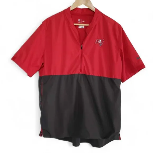 NFL On Field Tampa Bay Buccaneers Windbreaker Men's Zip Size Pullover Fan Wear L - Picture 2 of 8